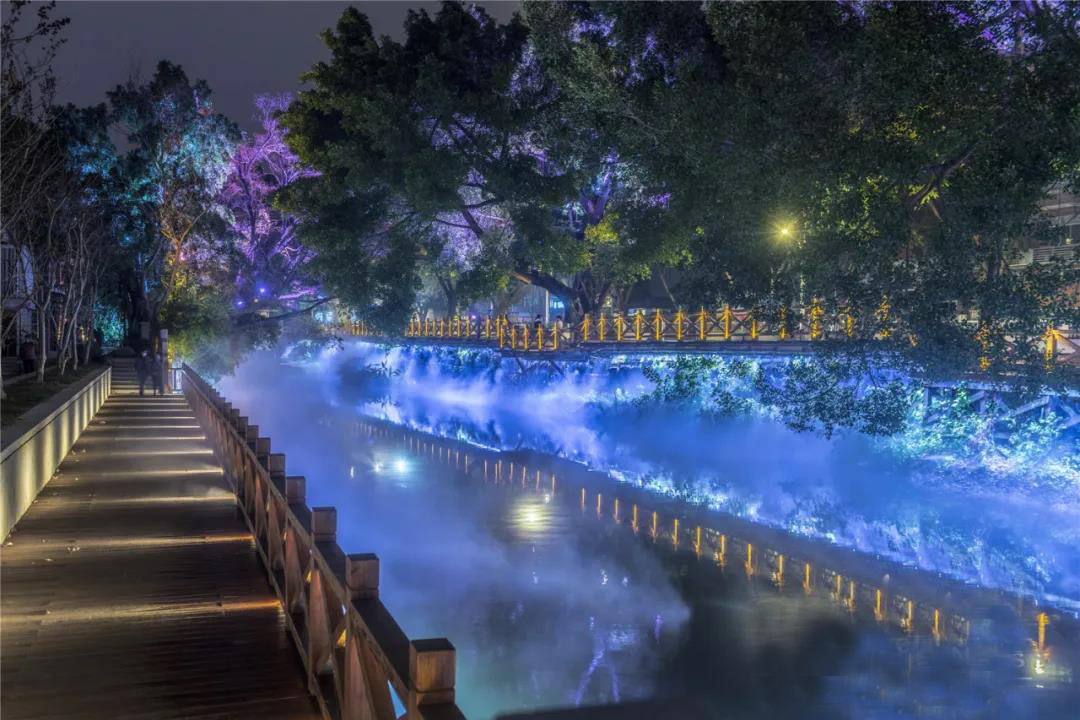 福州这两条河道夜景太惊艳