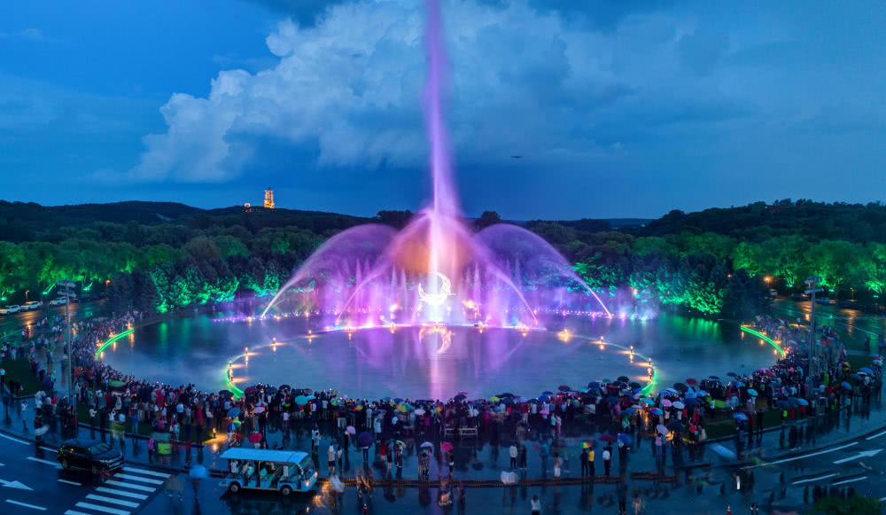 长春净月潭国家森林公园灯光秀