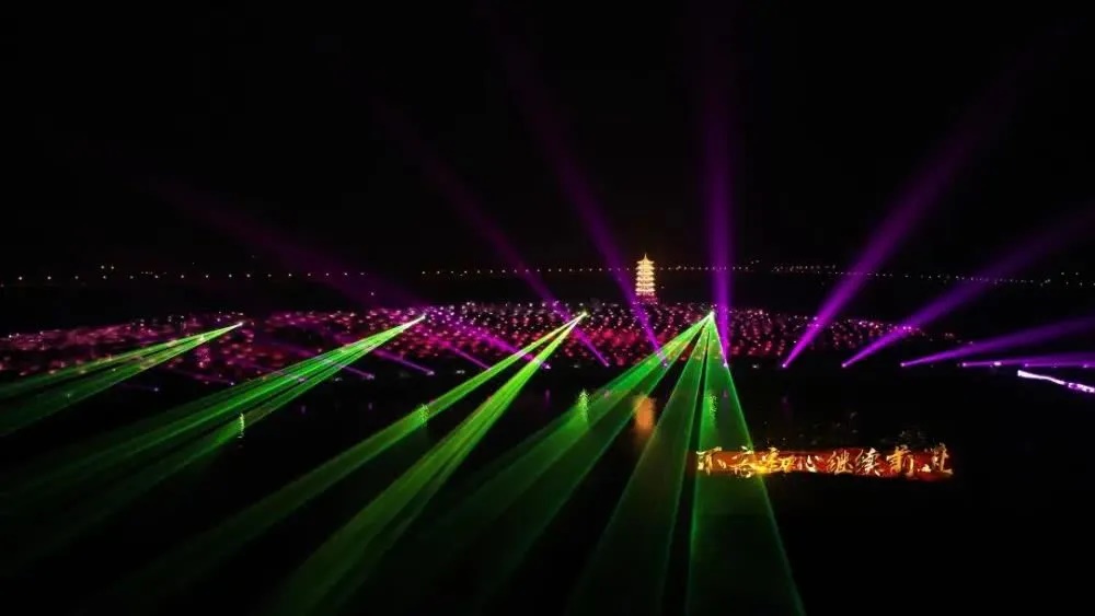 滹沱河夜景灯光秀