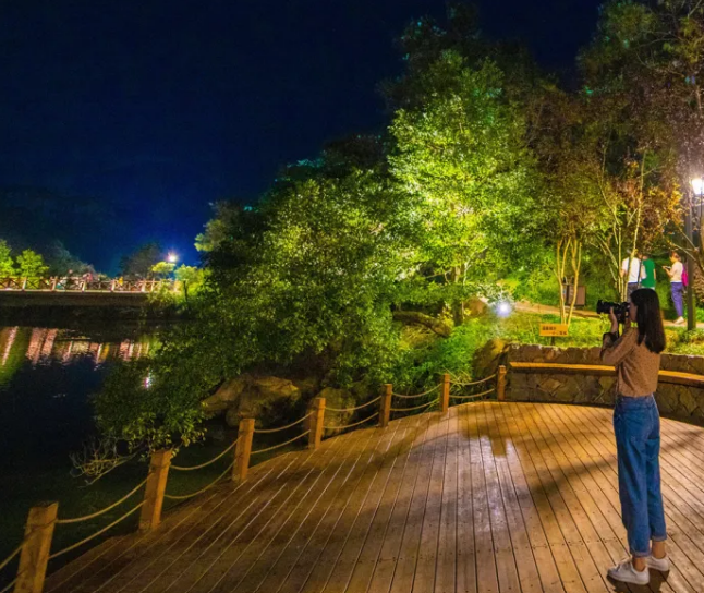 福州鼓岭景区多个景点夜景灯光完成全面升级