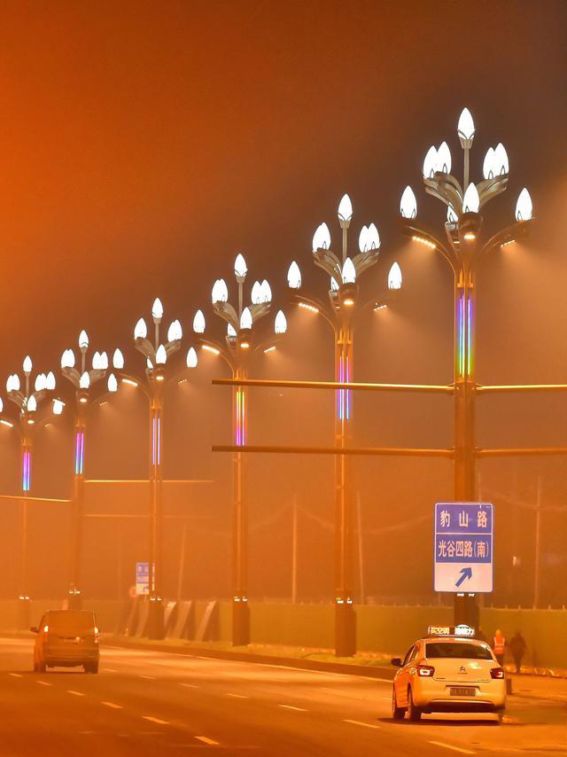 白玉兰灯是高新大道综合改造项目之一,规划中的563盏白玉兰路灯将覆盖